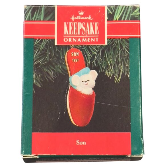 Hallmark Keepsake Ornament Son 1991 Handcrafted Christmas Decoration - Picture 1 of 5